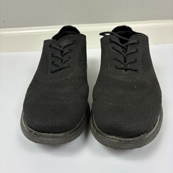 Bruno Marc Men's Non Slip Shoes Sz 10 Breeze Mesh Black Lace Up Comfortable Work - Picture 2 of 10